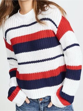 Mink Pink Stripe Knit Sweater